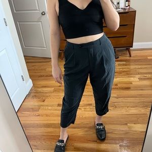 Mango cropped trousers